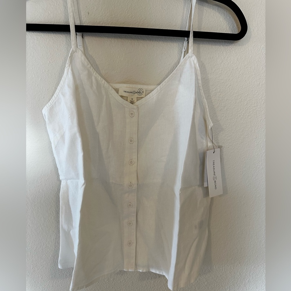 Treasure and Bond tank size medium white with tags